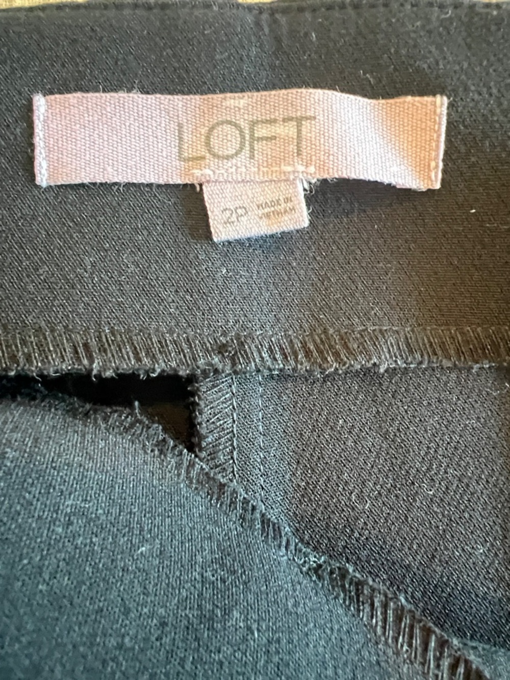 LOFT Black Wide-Leg Trousers - Picture 3 of 3